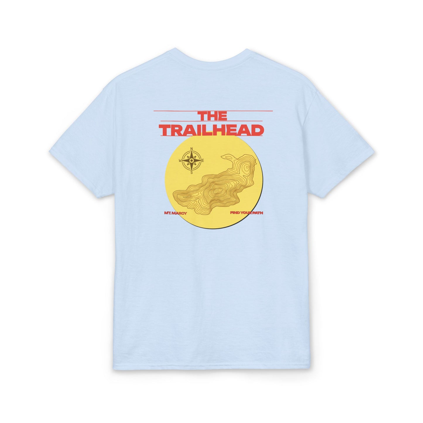 Marcy Topographic Map — Short Sleeve T-Shirt