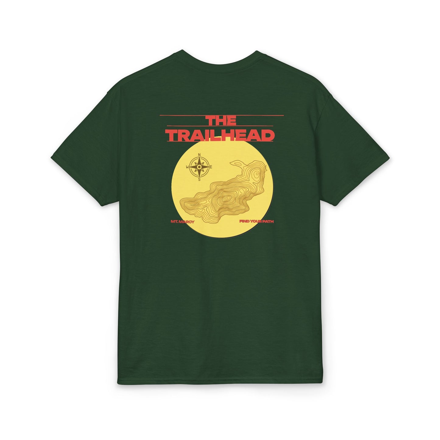 Marcy Topographic Map — Short Sleeve T-Shirt