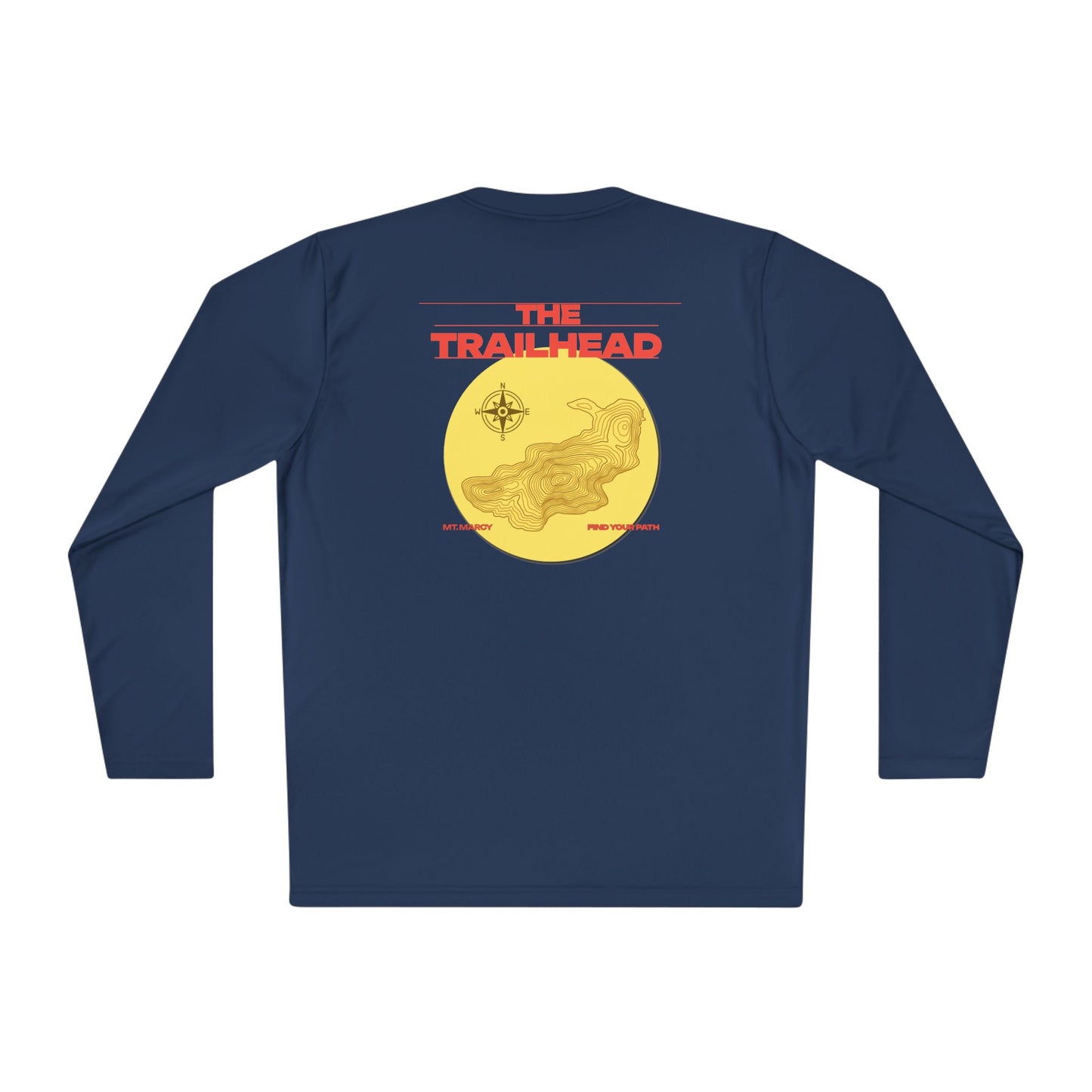 Marcy Topographic Map — Long Sleeve T-Shirt